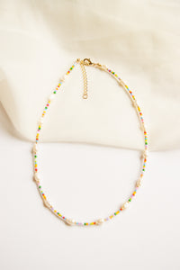 Cutie Beaded Pearl Necklace