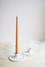 Load image into Gallery viewer, White Speckled Candle Holder