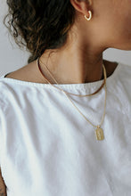 Load image into Gallery viewer, Gold Flat Chain Necklace
