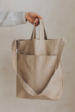 Load image into Gallery viewer, Double Pocket Tote Bag