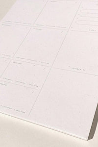 Weekly List Pad by Wilde House Paper