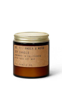 PF Candle Co Soy Wax Candle Canada in an Amber Jar