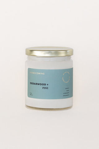 Homecoming Cedarwood and Pine Soy Candle