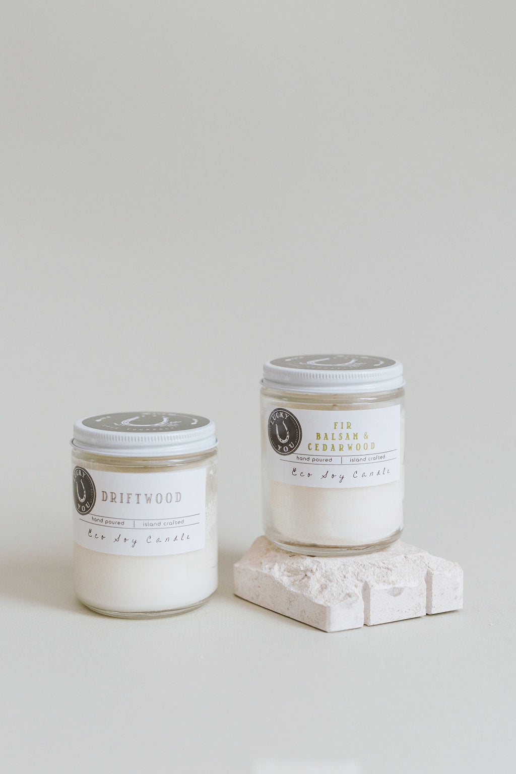 Jody's Naturals Soy Wax Candles White in Glass Jar